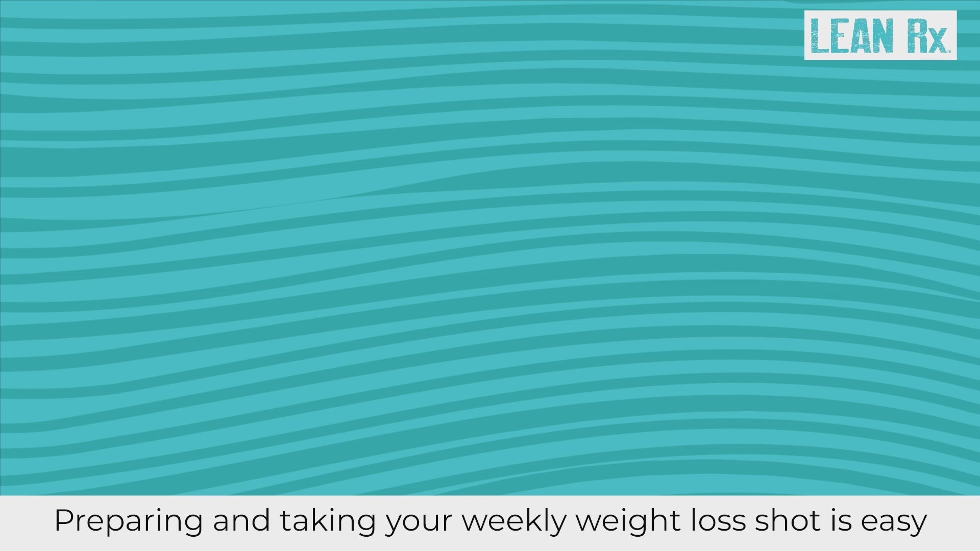 Cargar video: animated video explaining the process of self-administering a weekly weight loss shot.